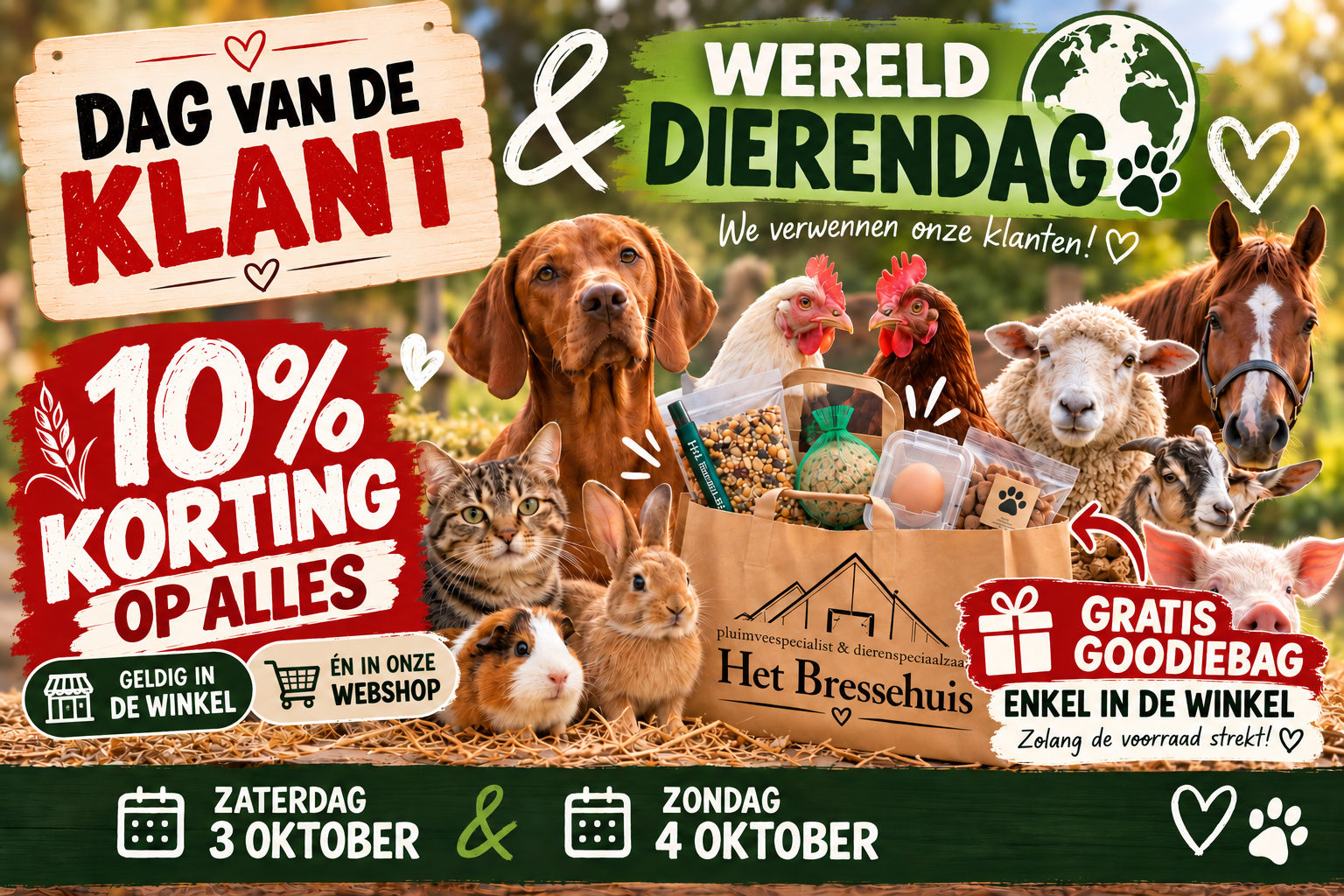 Actie niet geldig op levende dieren!